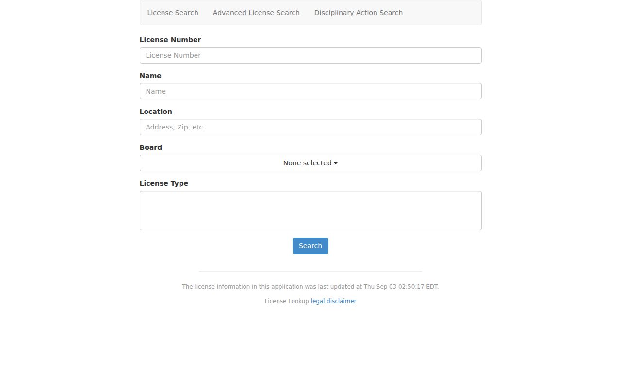 Leesylvania resident lookup with Virginia DPOR license search